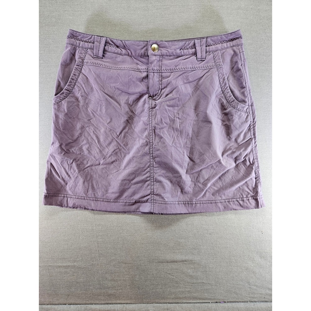Eddie Bauer Travex Skort Womens 6 Purple Hiking Outdoor Travel Mini Skirt